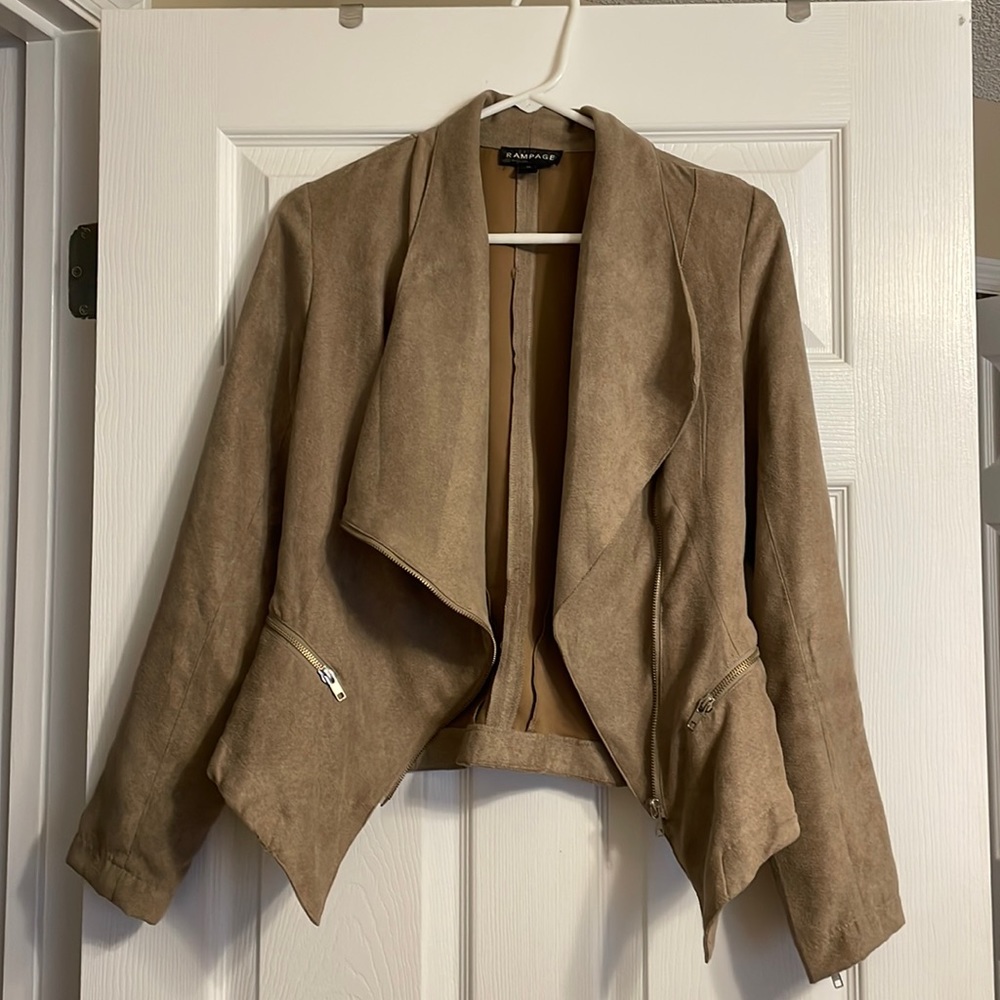 Slouch beige blazer jacket